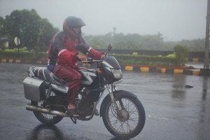Biking in Rain