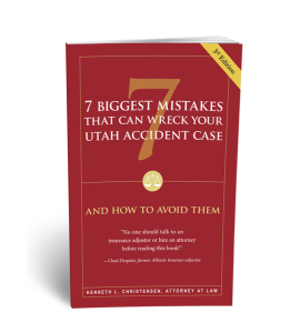Picture of the book "7 Biggest Mistakes That Can Wreck Your Utah Accident Case."